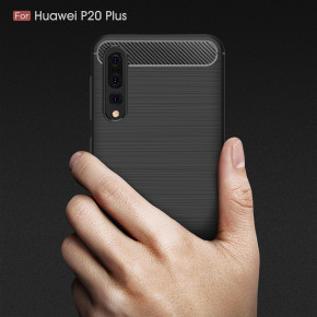 Силиконов гръб ТПУ Карбон за Huawei P20 Pro CLT-L29 черен